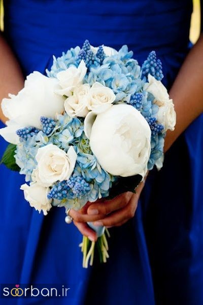 دسته گل عروس آبی 25