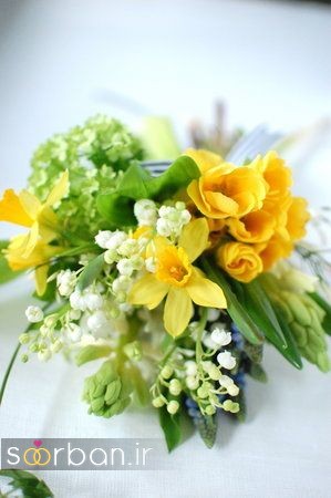 دسته گل عروس نرگس زیبا 3