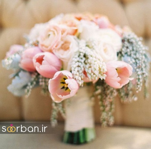 زیباترین دسته گل های عروس گل لاله که شما عاشقشان می شوید!