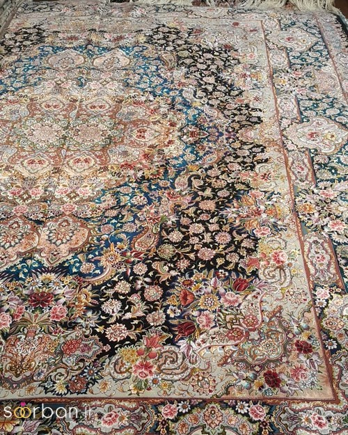 انواع طرح های فرش تبریز شیک و بسیار زیبا