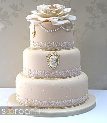 کیک عروسی رمانتیک و زیبا 2017-20