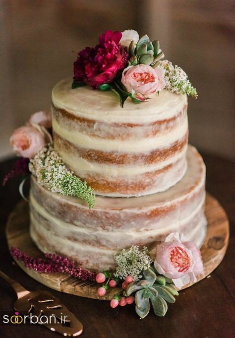 کیک عروسی رمانتیک و زیبا 2017