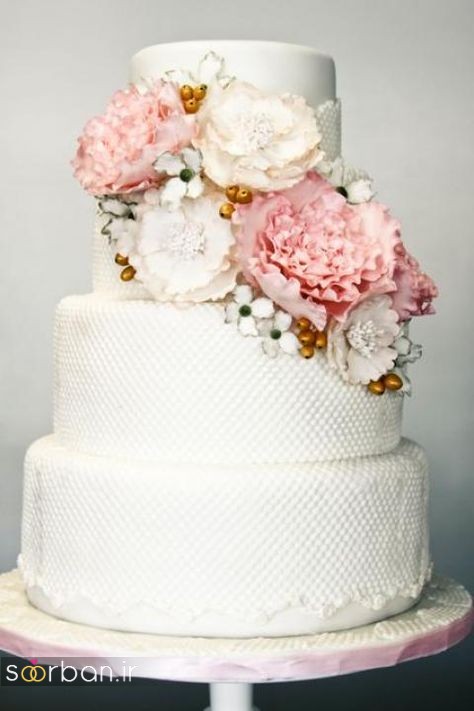 کیک عروسی رمانتیک و زیبا 2017-24