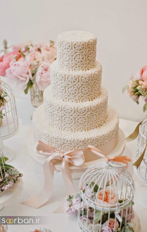 کیک عروسی رمانتیک و زیبا 2017-27