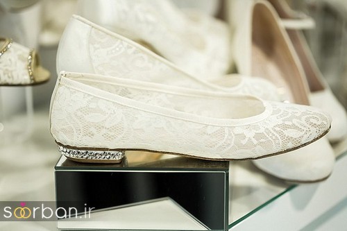 کفش عروس بدون پاشنه فوق العاده زیبا-13