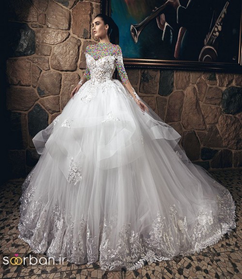 مدل لباس عروسی پرنسسی جدید شیک و جدید