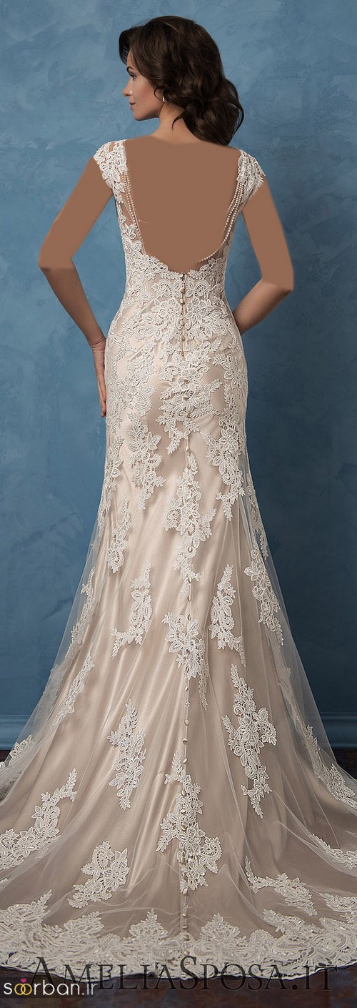 لباس عروس گیپور زیبا و شیک1