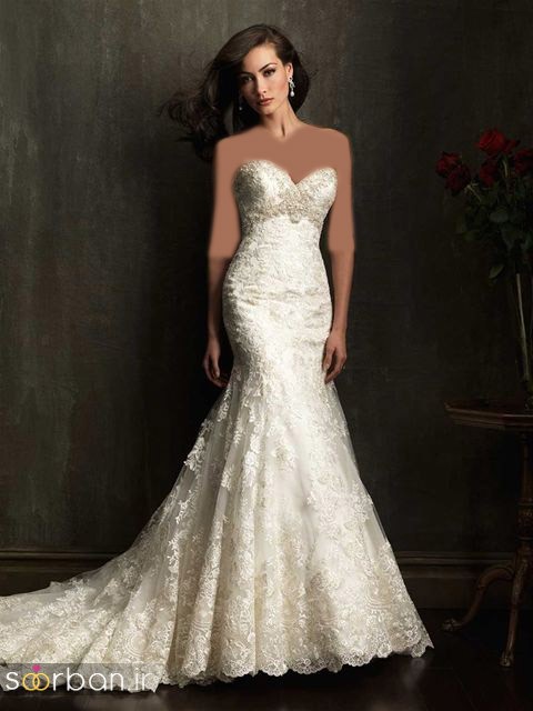 لباس عروس گیپور زیبا و شیک3