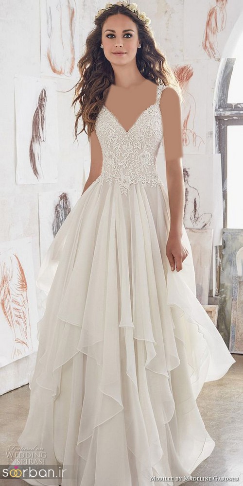 لباس عروس گیپور زیبا و شیک10