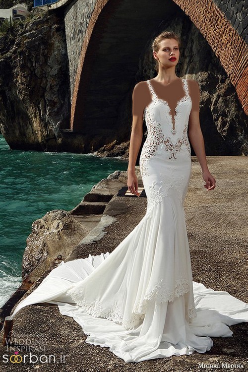 لباس عروس گیپور زیبا و شیک15