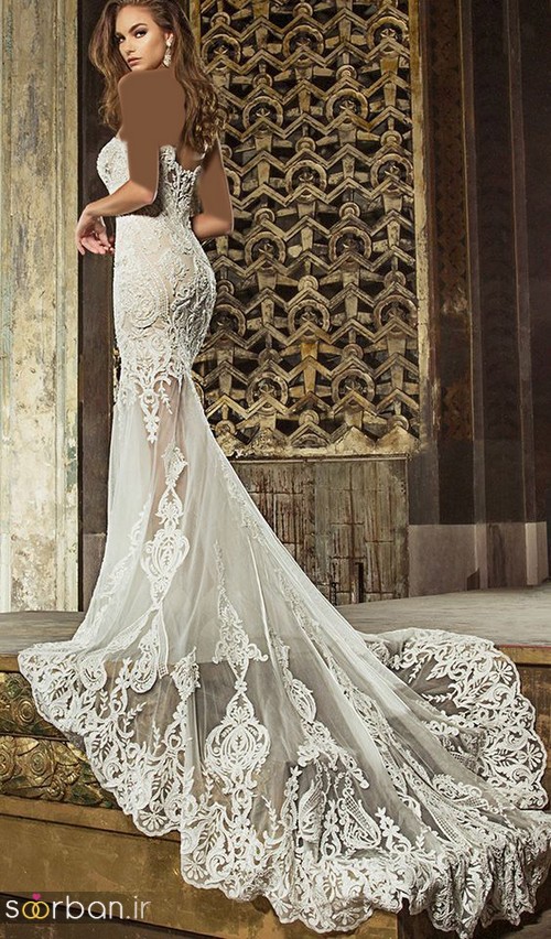 لباس عروس گیپور زیبا و شیک26