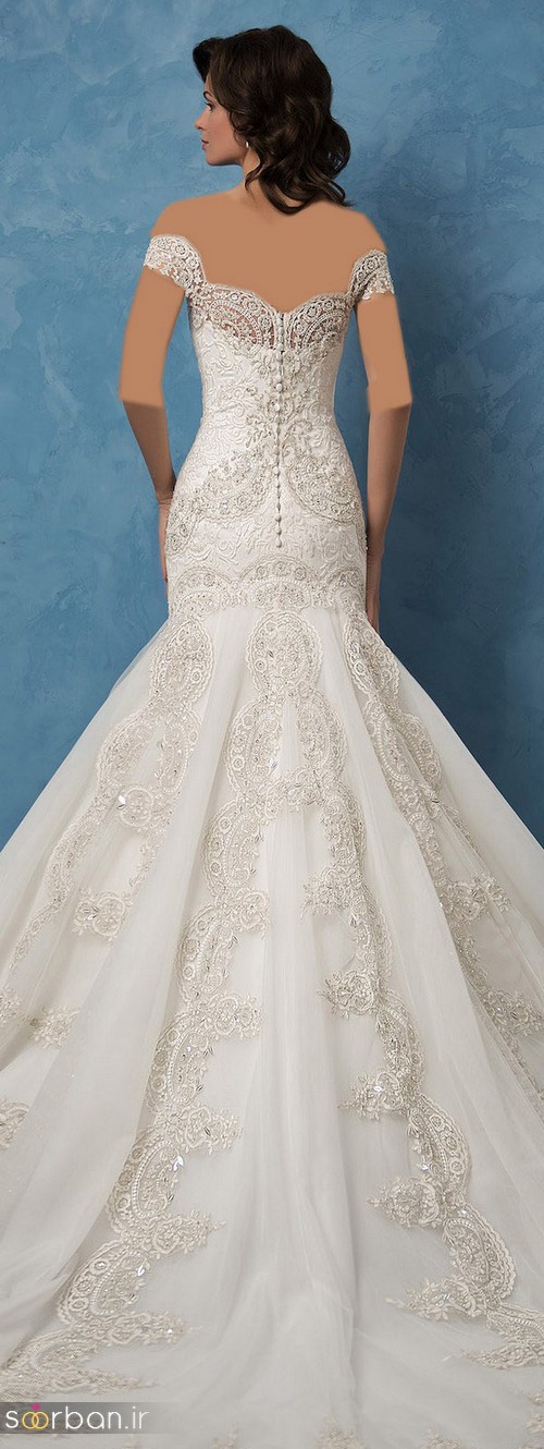 لباس عروس گیپور زیبا و شیک28