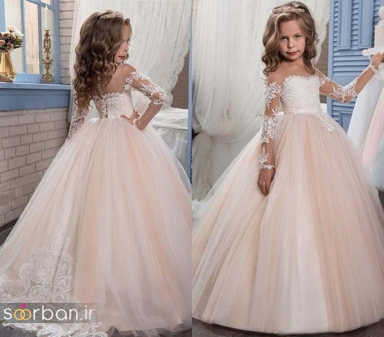 جدیدترین لباس عروس بچه گانه پرنسسی زیبا -1