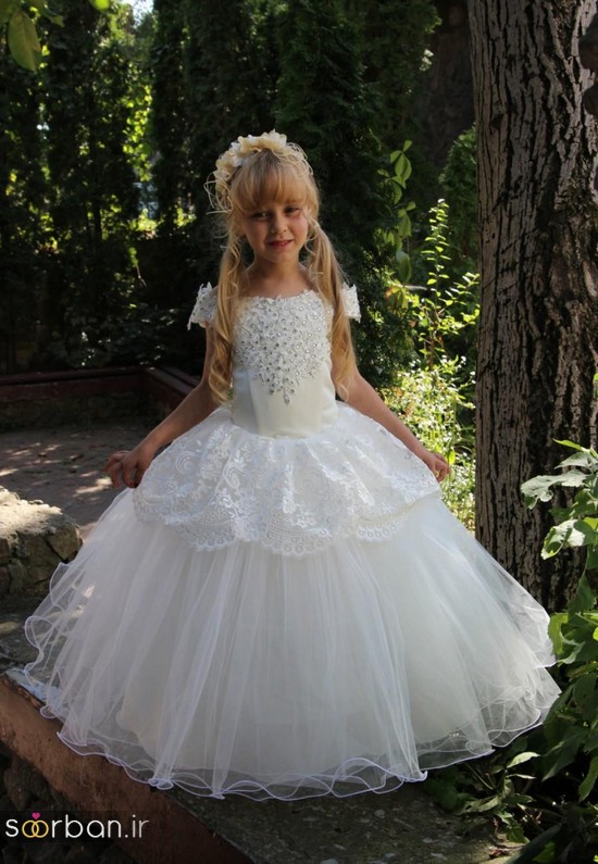 جدیدترین لباس عروس بچه گانه پرنسسی زیبا -2