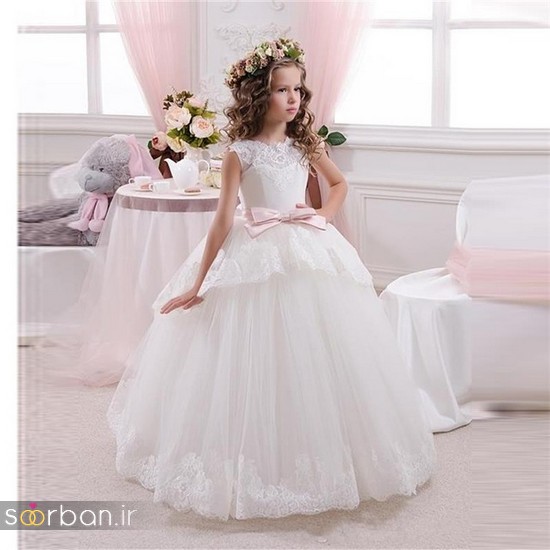 جدیدترین لباس عروس بچه گانه پرنسسی زیبا -3