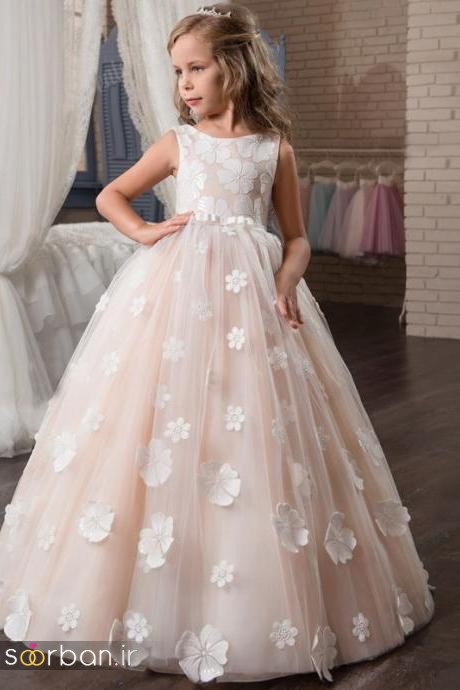 جدیدترین لباس عروس بچه گانه پرنسسی زیبا -04