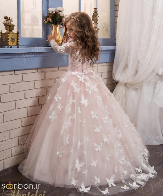 جدیدترین لباس عروس بچه گانه پرنسسی زیبا -07