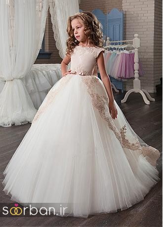 جدیدترین لباس عروس بچه گانه پرنسسی زیبا -8