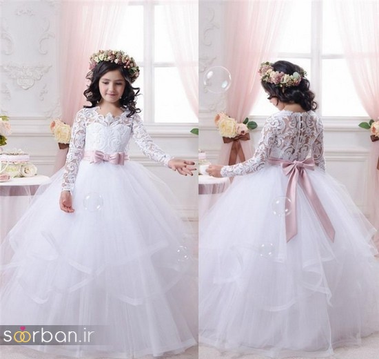 جدیدترین لباس عروس بچه گانه پرنسسی زیبا -10