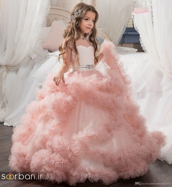 جدیدترین لباس عروس بچه گانه پرنسسی زیبا -12