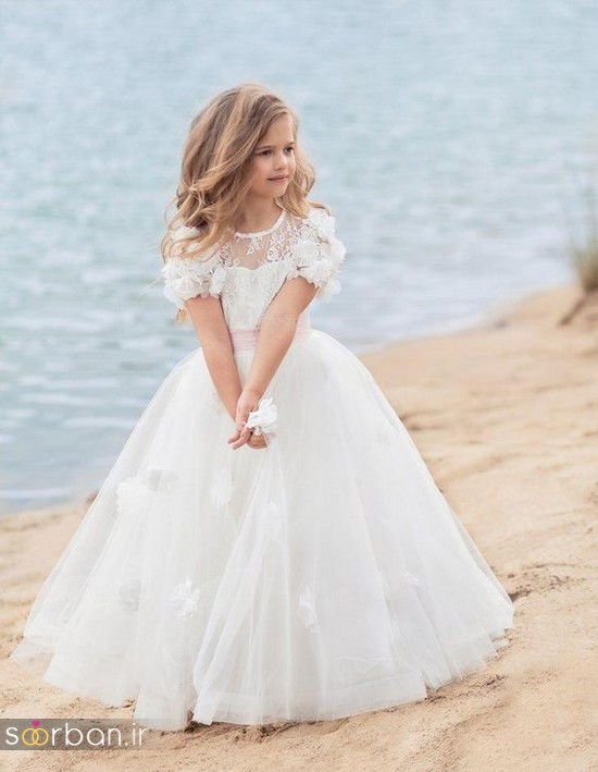 جدیدترین لباس عروس بچه گانه پرنسسی زیبا -13