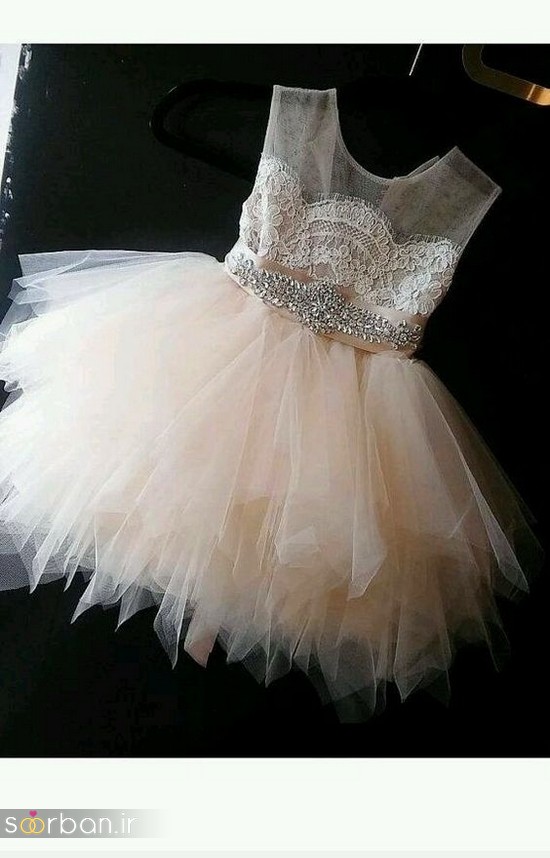 جدیدترین لباس عروس بچه گانه پرنسسی زیبا -15