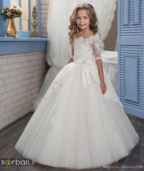 جدیدترین لباس عروس بچه گانه پرنسسی زیبا -17