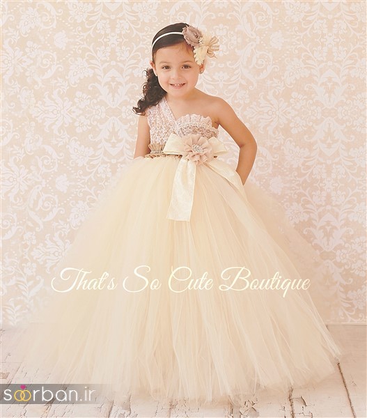 جدیدترین لباس عروس بچه گانه پرنسسی زیبا -18