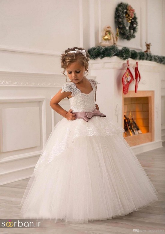 جدیدترین لباس عروس بچه گانه پرنسسی زیبا -19