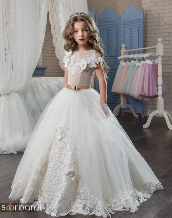 جدیدترین لباس عروس بچه گانه پرنسسی زیبا -21