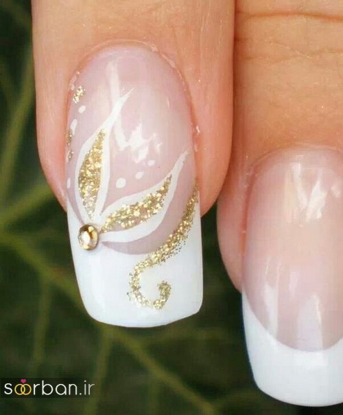 ۶۰ مدل ناخن عروس ۱۴۰۳ برای عقد و عروسی در طرح های ساده و شیک  