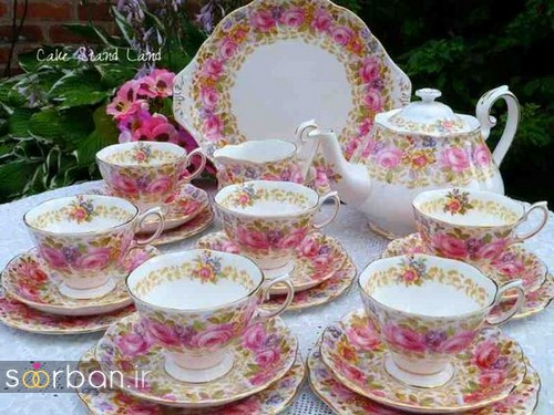 سرویس چای خوری جهیزیه عروس-14