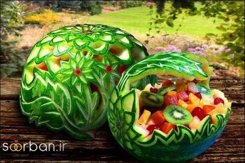 میوه آرایی شب یلدا عروس جدید و زیبا 1400