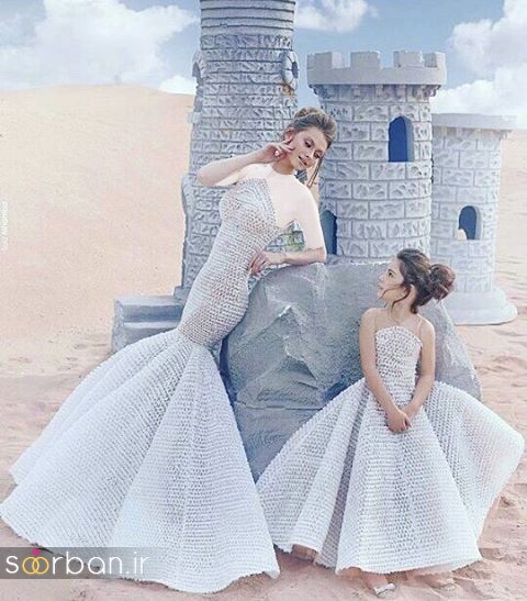 50 ست لباس مادر و دختر مجلسی فوق العاده زیبا جدید برای تولد، عروسی و آتلیه