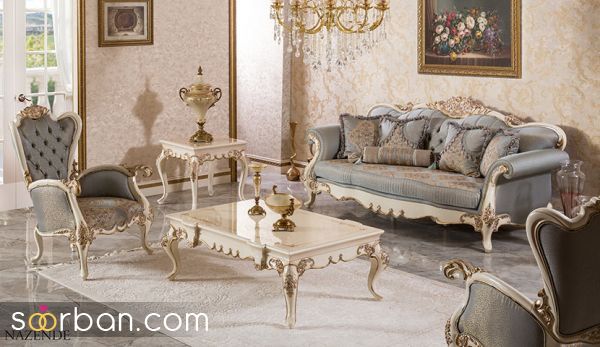 مبل کلاسیک شیک و مجلسی ویژه عروس