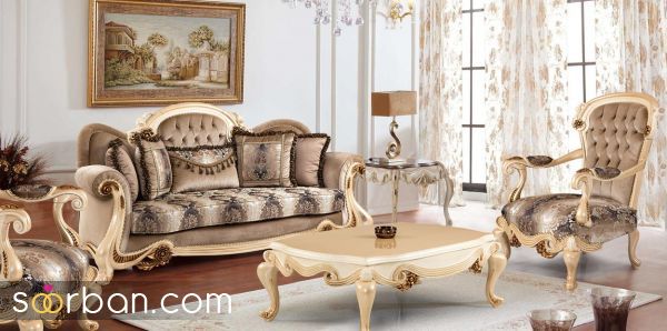مبل کلاسیک شیک و مجلسی ویژه عروس