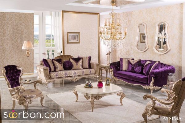 مبل کلاسیک شیک و مجلسی ویژه عروس