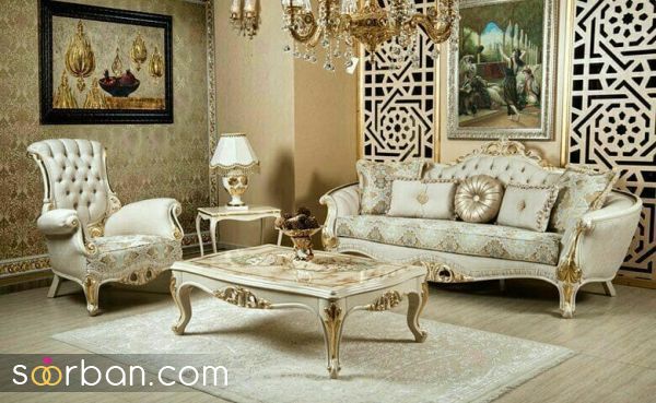 مبل کلاسیک شیک و مجلسی ویژه عروس