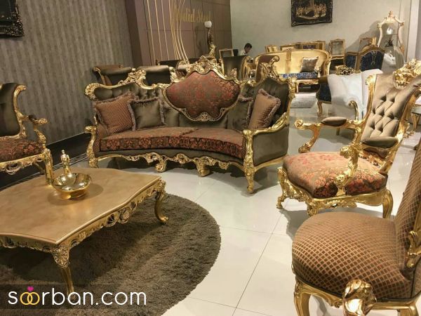 مبل کلاسیک شیک و مجلسی ویژه عروس