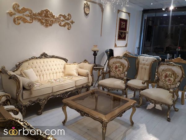 مبل کلاسیک شیک و مجلسی ویژه عروس