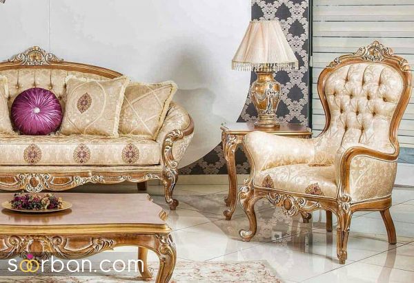 مبل کلاسیک شیک و مجلسی ویژه عروس