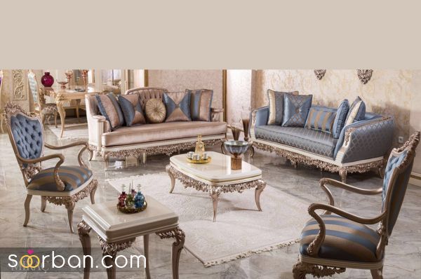 مبل کلاسیک شیک و مجلسی ویژه عروس