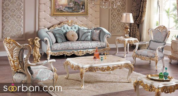 مبل کلاسیک شیک و مجلسی ویژه عروس
