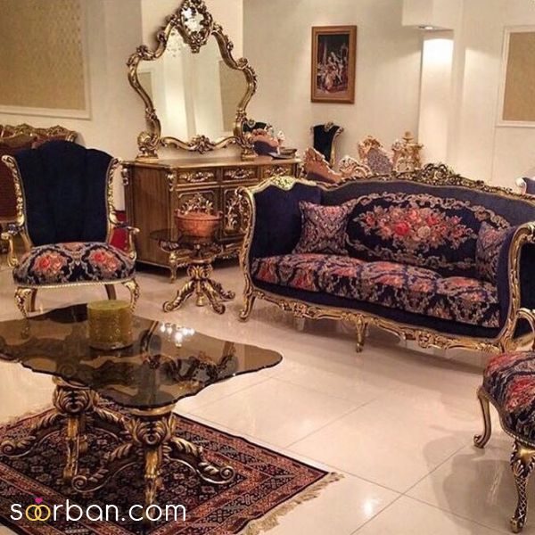 مبل کلاسیک شیک و مجلسی ویژه عروس