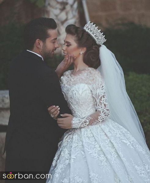 ژست عکس عروس و داماد
