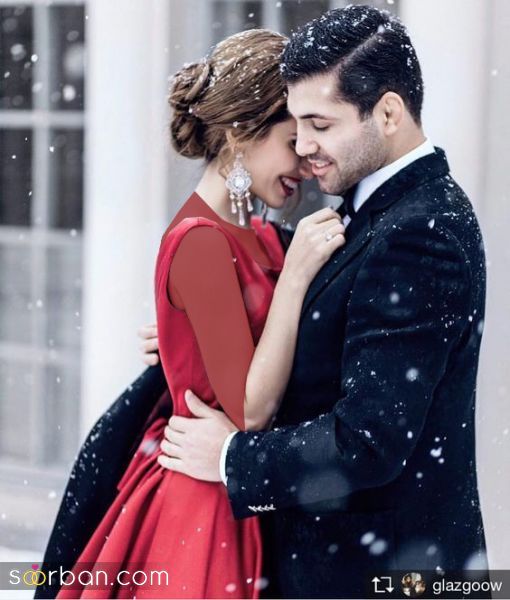 ژست عکس عروس و داماد