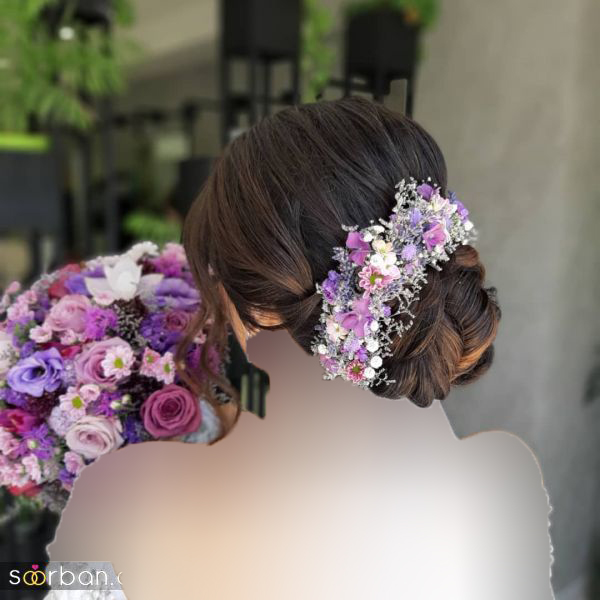 تور و گل سر عروس 