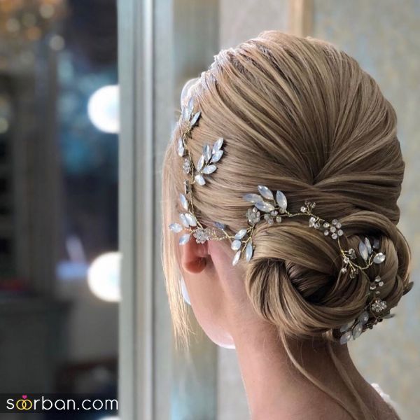 ( شینیون ساده ریسه دار )