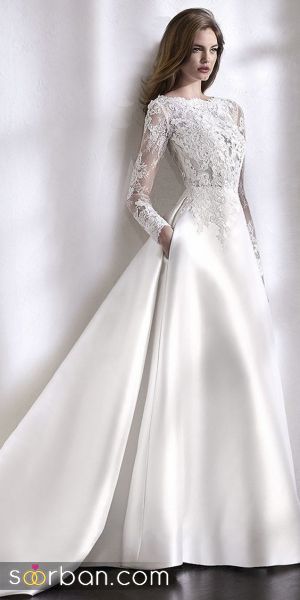 مدل لباس عروس پوشیده 2020