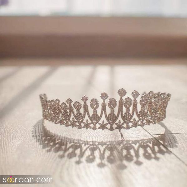 مدل زیباترین تاج عروس